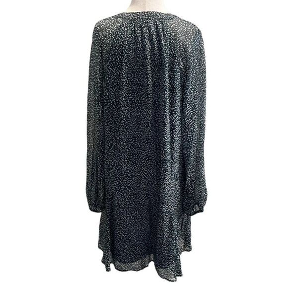 Joie Limited Edition Green Arctic Animal Spot Balloon Sleeve Dress LARGE NEW - Picture 4 of 11